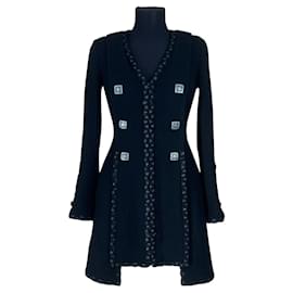 Chanel-11K$ New Black Tweed Coat-Black