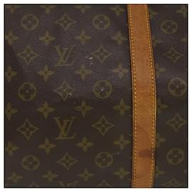 Louis Vuitton-Louis Vuitton Monogram Keepall Bandouliere 60 Bolsa Boston M41412 Autenticación LV3504-Monograma