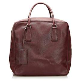 Prada-Prada Saffiano Carry On Bag-Red
