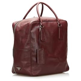 Prada-Prada Saffiano Carry On Bag-Red