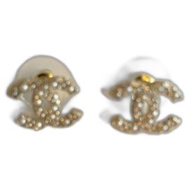 Chanel ORECCHINI FIRMATI CC D'oro