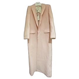 Maison Rabih Kayrouz Pink Wool Coat Pink