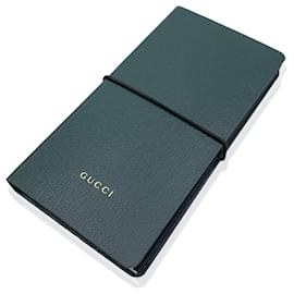 Gucci-Green Notebook with Accordion Card Holder-Green