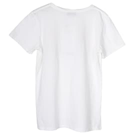 Gucci-Camiseta Gucci Kids Logo Print Roaring cabedal em algodão branco-Branco