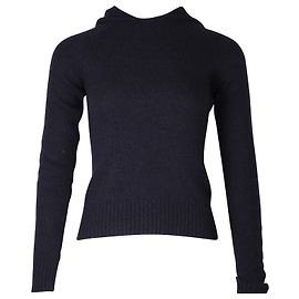 Ralph Lauren Kapuzenpullover aus marineblauer Wolle Blau Marineblau