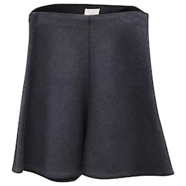 Brunello Cucinelli-Brunello Cucinelli A-Line Mini Skirt in Grey Wool-Grey