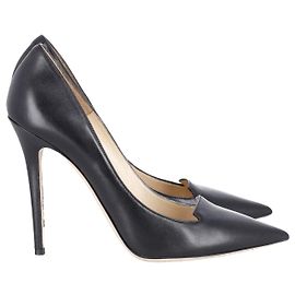 Jimmy Choo Ari Pumps in Black Leather Black
