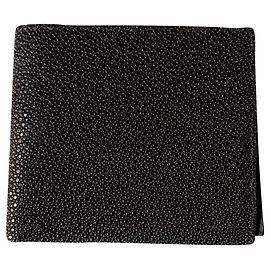 Helmut Lang Vintage black stingray wallet Black