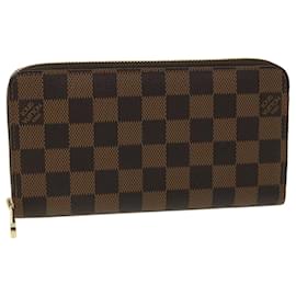 Louis Vuitton-LOUIS VUITTON Damier Ebene Zippy Wallet Long Wallet N41661 LV Auth 33873a-Other