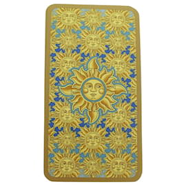 Hermès-HERMES Tarot card Playing Cards Yellow Gold Auth 34029-Golden,Yellow