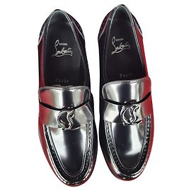 Christian Louboutin louboutin mocassini neri in vernice  nera Nero