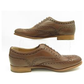 Church's-NEW CHURCH'S BURWOOD III SHOES 38 W BROWN A73683 SHOES-Brown