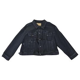 NEW BALENCIAGA JACKET 482125 42 IT 38 FR M DENIM OVERSIZE JACKET JACKET Black