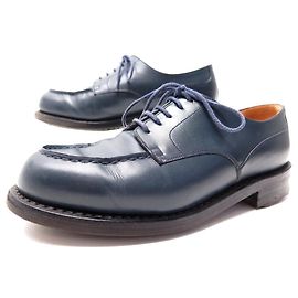 SCARPE JM WESTON LE GOLF 641 Derby 5.5E 39.5 Largo 40 SCARPE IN PELLE BLU Blu