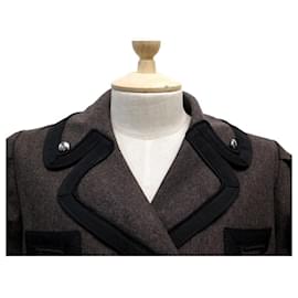 Marc Jacobs-NEW MARC JACOBS JACKET SIZE M 10 UK 38 FR IN BROWN AND BLACK WOOL JACKET-Brown
