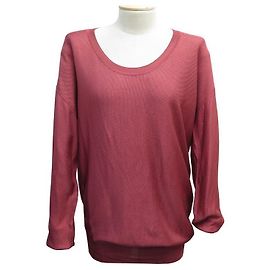 NEU HOHER LANVIN PULLOVER ML FANTASY FALLGRENZE M 38 IN ROTEM VISKOSE-SWEATSHIRT Rot