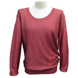 NEU HOHER LANVIN PULLOVER ML FANTASY FALLGRENZE XS 34 IN ROTEM VISKOSE-SWEATSHIRT Rot