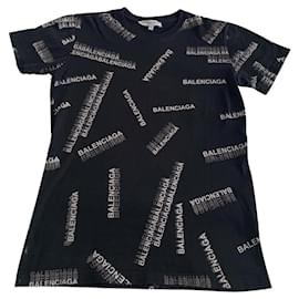 Balenciaga-tees-Preto,Branco,Cinza