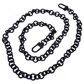 tracolla amovibile catena Louis Vuitton nera Nero