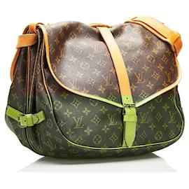 Louis Vuitton-Louis Vuitton Monogram Saumur 35-Brown