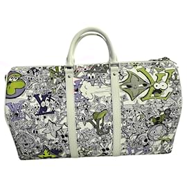 Louis Vuitton-keepall 50 Comics-White,Multiple colors