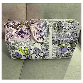 Louis Vuitton-keepall 50 Comics-White,Multiple colors