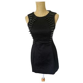 Minivestido Asos Black de algodón negro Negro