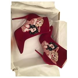 Christian Louboutin-inicializar 100-Vermelho