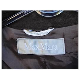 Max Mara-casaco curto tamanho Max Mara 36-Castanho escuro