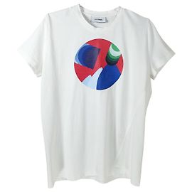 Camiseta Courreges blanca de algodón Blanco Multicolor