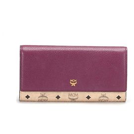 MCM Visetos Long Wallet Purple