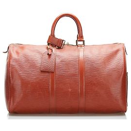 Louis Vuitton Epi Keepall 45 M42973 Marron