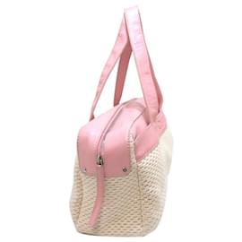 Chanel-Textured Cotton Tote Bag-Pink