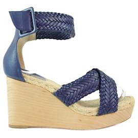 Hermès-Hermès sandals 38-Blue