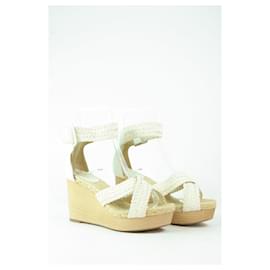 Hermès-Hermès sandals 38-White