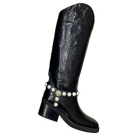 boots jimmy choo new Black