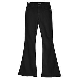 Tom Ford Black Stretch Denim Flared Jeans Black Beige
