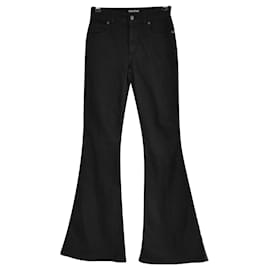 Tom Ford-Tom Ford Black Stretch Denim Flared Jeans-Black,Beige