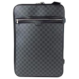 Louis Vuitton-Louis Vuitton Black Damier Graphite Pegase 60-Black