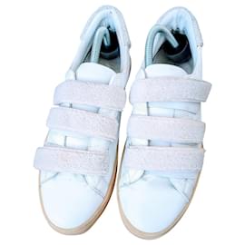 Baskets Burberry Bert Velcro Strap Blanc Blanc cassé