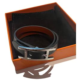 Hermès-Armband Behapi-Braun,Schwarz