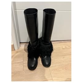 Chanel Short boots Black Leather ref.796000 - Joli Closet