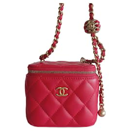 Chanel-Klassische Mini-Clutch von Chanel-Pink