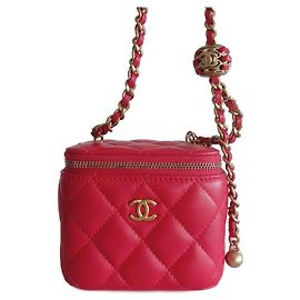Clássica mini clutch Chanel Rosa