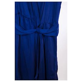 Armani-Armani Mid-Length Dress 40-Blue