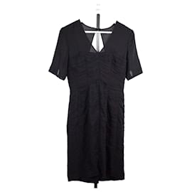 Burberry-Burberry Short Dress 40-Black