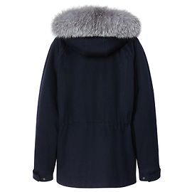 Loro Piana Parka in cashmere con giacca corta Icery Loro Piano Blu navy