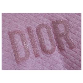 Dior-Dior Girl's Pink Quilted Logo Dress-Pink