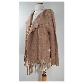 Strickjacke Odd Molly Braun Wolle Alpaka Braun