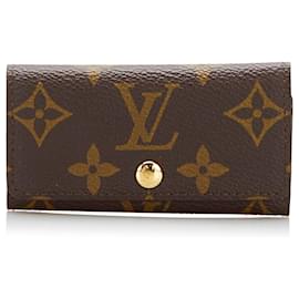 Louis Vuitton-Louis Vuitton Brown Monogram 4 Key Holder-Brown